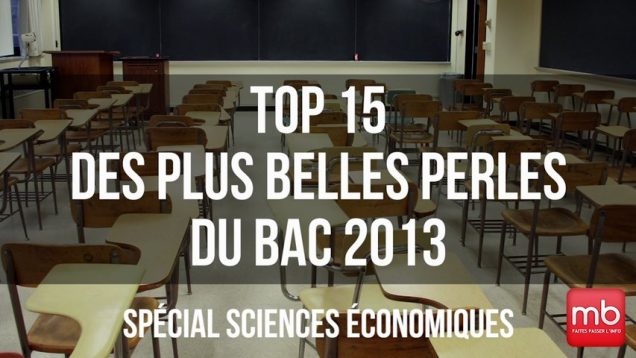 Perles du bac 2013