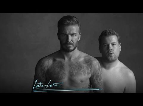 David Beckham et James Corden présentent une nouvelle ligne de sous-vêtements
